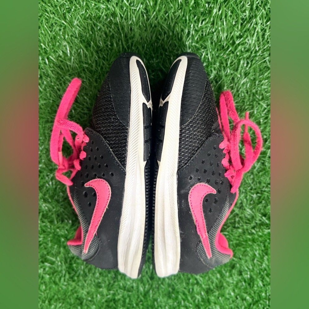 Nike : Girls Downshifter 7 PS Running Shoe Blakck/Pink ( 11 C US Little Kid) - Picture 4 of 8